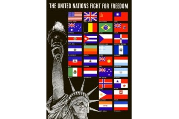 Digitally restored war propaganda poster.