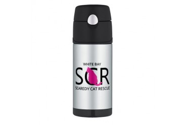 White Bay SCR logo Cats Thermos Bottle 12oz by CafePress