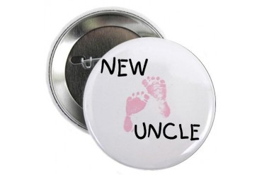 New Uncle pink Button Mom 2.25 Button by CafePress