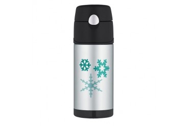 Snowflakes Family Thermos Bottle 12oz by CafePress