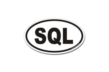 SQL Euro Oval Sticker