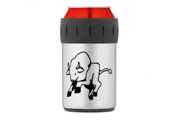 Bull Thermos Can Cooler Animals Thermosreg; Can Cooler by CafePress