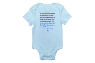 Confusing text Funny Infant Bodysuit by CafePress
