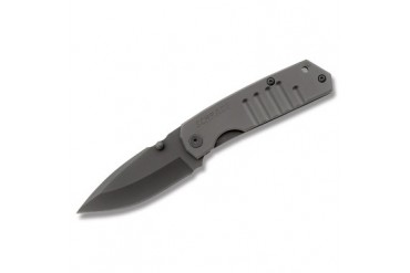 Schrade Drop Point Framelock with Machined Stainless Steel Handle