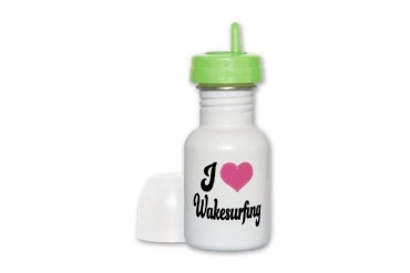 I Love Wakesurfing I heart Sippy Cup by CafePress