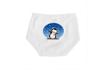 Popo Likes Snow Cute Diaper Cover by CafePress