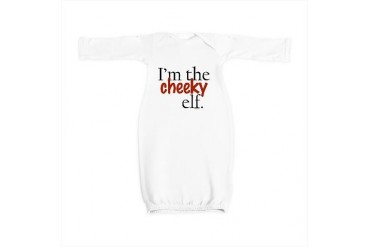 cheekyelf.png Funny Baby Gown by CafePress