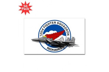 123rdFS-pocket.jpg Military Sticker Rectangle 50 pk by CafePress