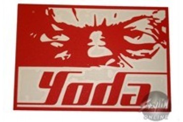 Star Wars Yoda Stare Red Decal