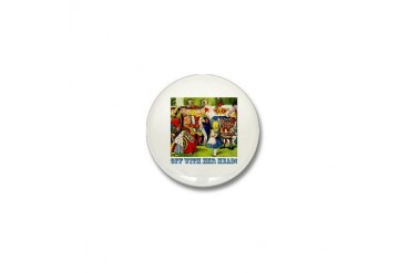 Off With Her Head Baby Mini Button by CafePress