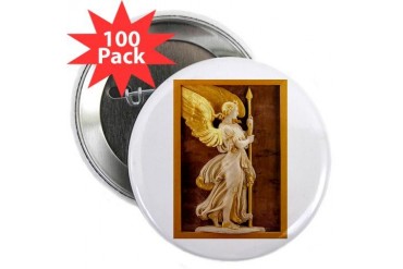 Golden Angel Baby 2.25 Button 100 pack by CafePress