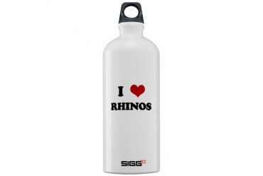 RHINOS.png Funny Sigg Water Bottle 1.0L by CafePress