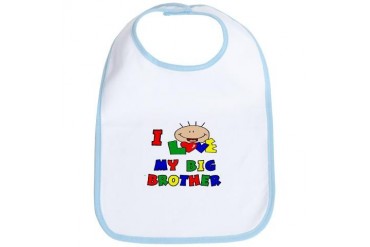 I Love my BIG Brother CUTE Bib