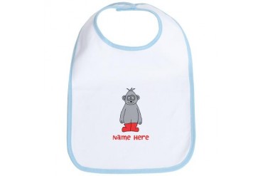 Gorilla with Custom Text. Funny Bib by CafePress