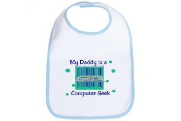 My Daddy is Computer Geek Baby Internet Bib by CafePress