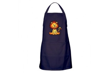 Cute lion Funny Apron dark by CafePress