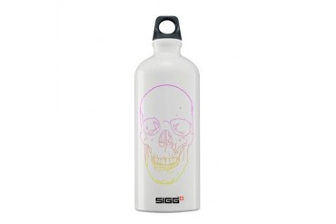 Colorful Skull Music Sigg Water Bottle 0.6L by CafePress