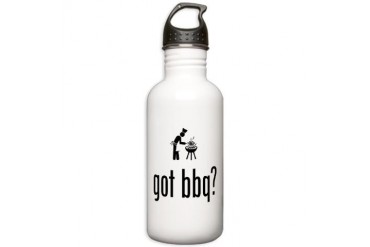 BBQ Funny Stainless Water Bottle 1.0L by CafePress