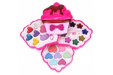 My Beauty World Ice Cream Cupcake Case Pretend Play Toy Make Up Case Kit