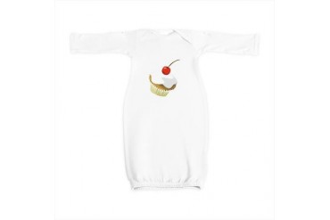 creme cupcake Art Baby Gown by CafePress