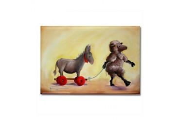Haulin' Ass Magnet Funny Rectangle Magnet by CafePress