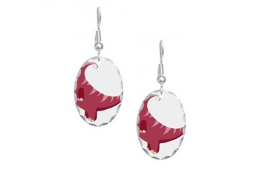 Charonosaurus Dinosaur Baby Earring Oval Charm by CafePress