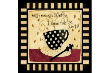 Just One More Cup Poster Print by Dan DiPaolo (12 x 12)