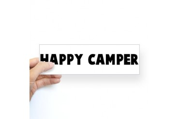 Happy camper Bumper Sticker