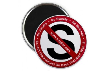 No S Diet Refrigerator Diet Magnet by CafePress