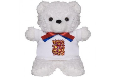 Roses in the Abstract Art Teddy Bear by CafePress