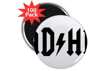 ADHD2.png Humor 2.25 Magnet 100 pack by CafePress