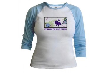 Space Kitties Jr. Raglan by CafePress