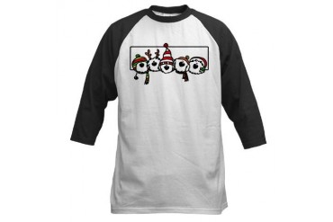 Winter Sheepdogs Animals Baseball Jersey by CafePress