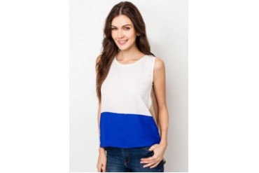 Something Borrowed Colourblocked Tunic Sleeveless