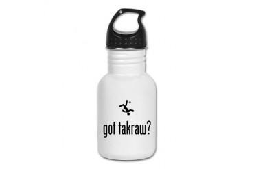 Sepak Takraw Funny Kid's Water Bottle by CafePress