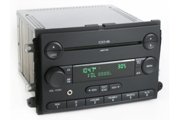 2006 Mercury Milan Fusion AM FM 6 Disc CD Radio w Aux Input 6E5T-18C815-AH