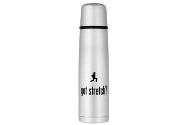 Stretching Large Thermos Bottle Funny Large Thermosreg; Bottle by CafePress