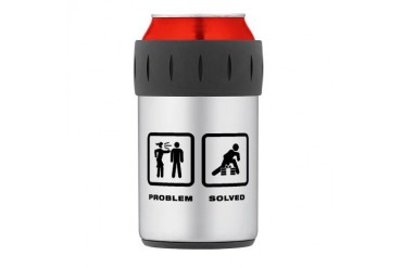Karate Thermos Can Cooler Funny Thermosreg; Can Cooler by CafePress