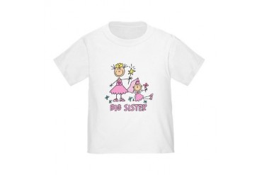 Stick Princess Duo Big Sister Toddler Tee