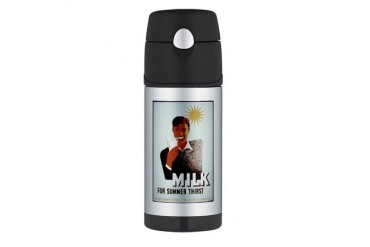 wpa 408.jpg Vintage Thermos Bottle 12oz by CafePress