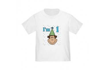 Monkey 1st Birthday Toddler T-Shirt