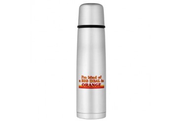 I am kind of a BIG DEAL in Orange Large Thermos Bo California Large Thermosreg; Bottle by CafePress