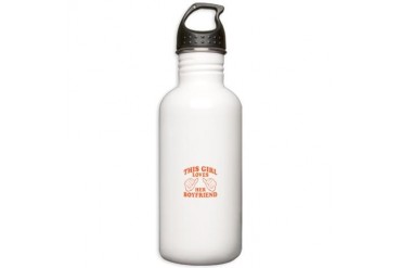 This Girl Loves Her Boyfriend Stainless Water Bott Funny Stainless Water Bottle 1.0L by CafePress