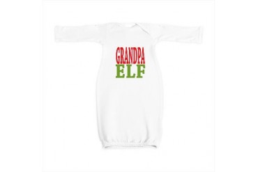 Grandpa Elf Christmas Baby Gown by CafePress