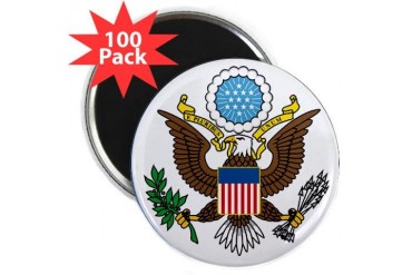 DoS seal Usa 2.25 Magnet 100 pack by CafePress