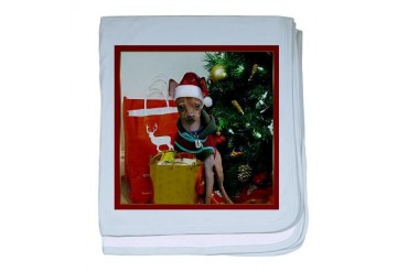Christmas chihuahua dog Pets baby blanket by CafePress