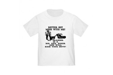GrandPa Is A Big Bad Biker Toddler T-Shirt