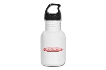 Breast Cancer Survivor Breast cancer Kid's Water Bottle by CafePress