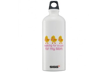 Walking For A Cure Mom Breast cancer Sigg Water Bottle 1.0L by CafePress