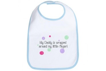 My Daddy is Wrapped around my Finger Baby Baby Bib by CafePress